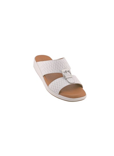 Buy Stylish Slip-On Casual Sandals White in UAE