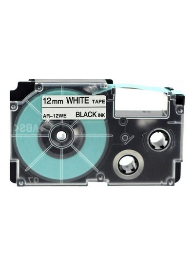 Buy Label Tape Cartridge For Casio Label Printers Black/White in UAE