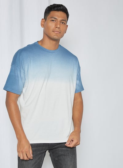 Buy Ombre Relaxed Fit T-Shirt Multicolor in Saudi Arabia