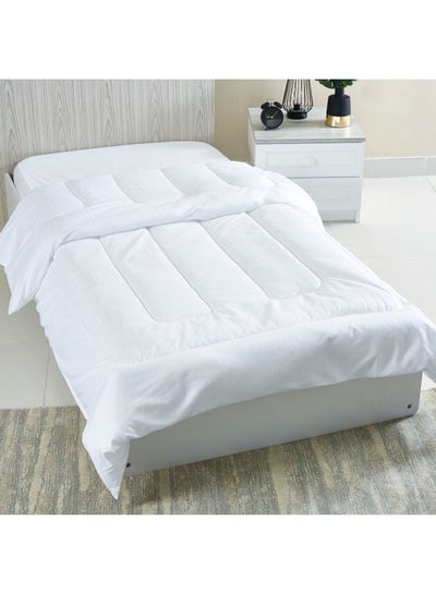 Buy Hilton Twin Duvet Cotton White 220 x 150cm in UAE