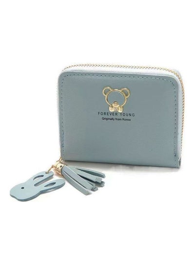 Buy Sleek Tassel Detailed Coin Purse Blue in UAE