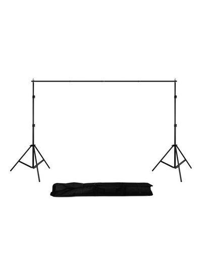 Buy Aluminum Alloy Adjustable Photography Background Support System With Carrying Bag Black in Saudi Arabia