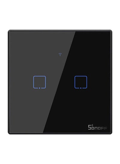 Buy Wireless Smart Touch Switch Voice Control Compatible With Alexa Google Black in Saudi Arabia