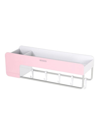 Buy Wall Mounted Bathroom Shelf Organizer Pink 41.50*13.00*13.30cm in Saudi Arabia