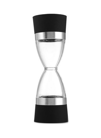 Buy 2 In 1 Dual Salt Pepper Mill Sesame Spice Grinder Tool Black/Clear in Saudi Arabia