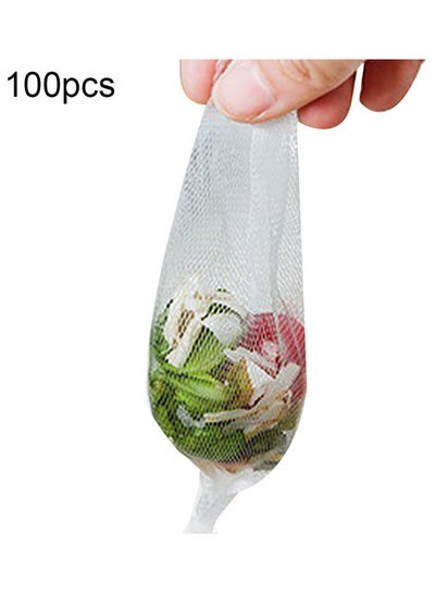 Buy 100-Piece Sink Strainer Bags White in UAE