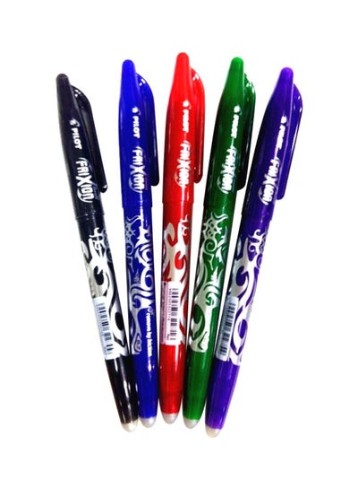 Buy Pack Of 5 Frixion Erasable Ball Point Pen Multicolour in UAE