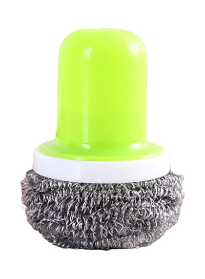 Buy Wire Ball Dish Cleaning Brush Green/Silver in Saudi Arabia