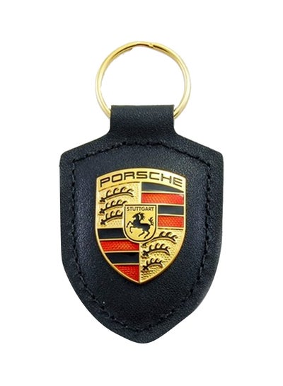 Buy Porsche Logo Leather Key Chain in UAE