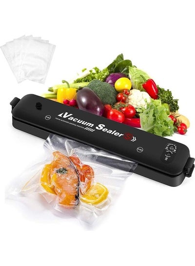 Buy Vacuum Sealer With Bags Black in Saudi Arabia