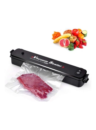 Buy Vacuum Automatic Food Sealer Machine With Bags Black in Saudi Arabia