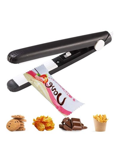 Buy Portable Food Bag Heat Sealer Machine Black/White in UAE