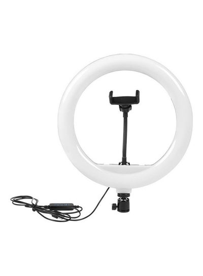 Buy 12-Inch LED Dimmable Ring Light With Phone Holder Multicolour in Egypt