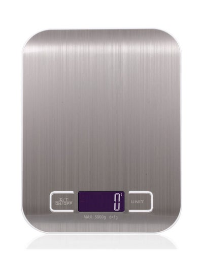 Buy Digital Food Scale Silver 21X3X16.5cm in Egypt