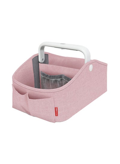 Buy Ultraportable Light Up Diaper Caddy for Suitable From Birth, Pink/Grey/White in UAE