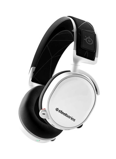 Buy SteelSeries Arctis 7 Lossless Wireless Gaming Headset with DTS Headphone: X v2.0 Surround for PC and PlayStation 4, White in Saudi Arabia