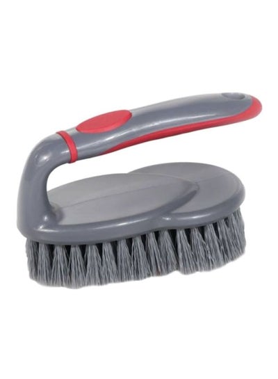 Buy Toilet Cleaning Brush Grey/Red 15x7x9cm in UAE