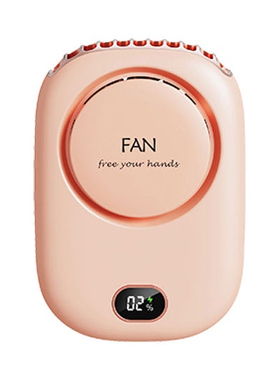 Buy 3-Speed Hand Free Mini Necklace Fan H39421P-su Pink in UAE