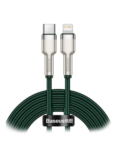 Buy USB C to Lightning Fast Charging Data Transfer Cable PD 20W Cafule Series Power Delivery for iPhone 14/14 Pro/13 Pro/13 Pro Max/13/13 mini, iPad 9, 12 mini/12/12 Pro , 2M Green in Egypt