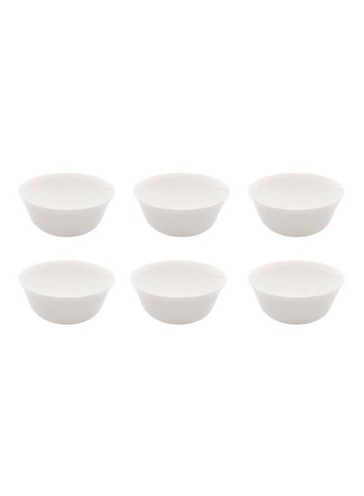 Buy 6-Piece Value Pack Evolution Peps Bowl Set White 12x5.3cm in UAE