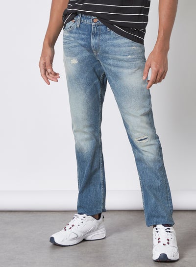 Buy Slim Fit Jeans Blue in UAE