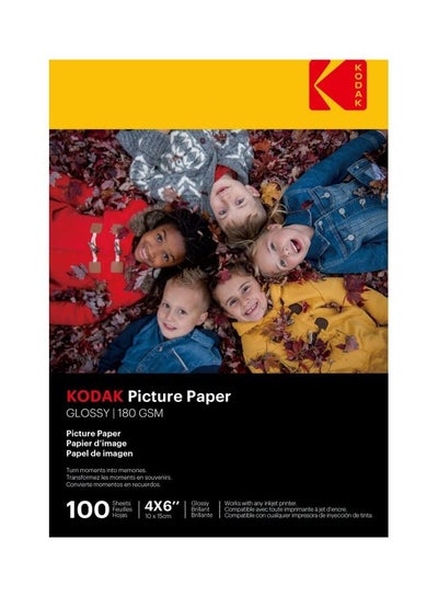 Buy 100 Sheets  Glossy Picture Paper A6 in UAE