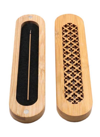 Buy Wooden Incense Burner Brown 50grams in UAE