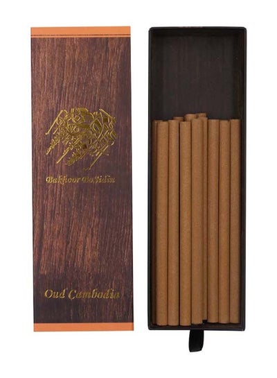Buy 12 Piece - Oud Incense Sticks Brown 80grams in UAE