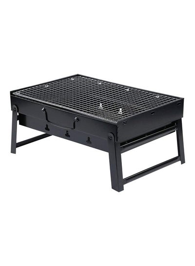 Buy Portable And Foldable Barbecue Grill Black/Silver 36x29x7.5cm in Saudi Arabia