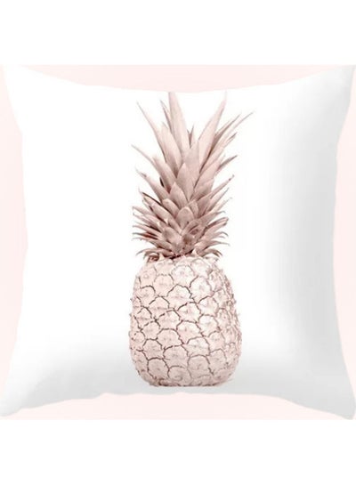 Buy Pineapple Design Decorative Cushion Cover Multicolour in UAE
