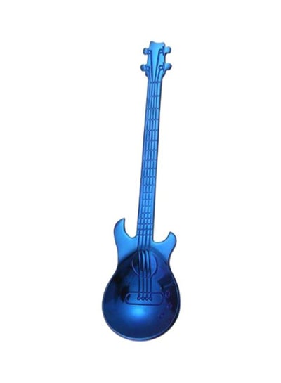 Buy Stainless Steel Guitar Shaped Spoon Blue 12x3.2cm in Saudi Arabia