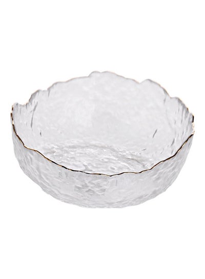 Buy Glass Fruit Salad Bowl Clear 13x13x6cm in UAE