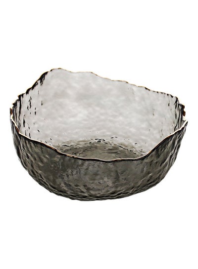 Buy Fruit Salad Glass Bowl Grey 24x24x11cm in Saudi Arabia