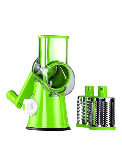 Buy Table Top Drum Grater Green/Silver/White in UAE