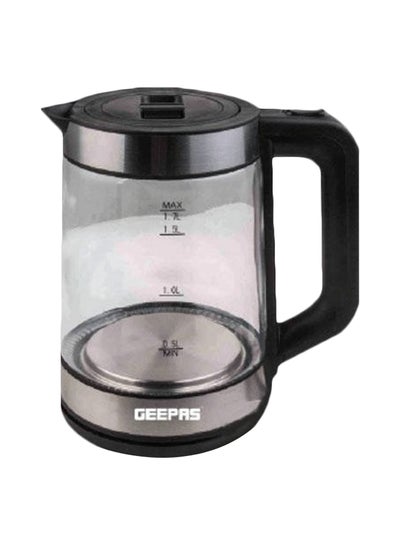 Buy Electric Glass Kettle 1.7 L 2200.0 W GK9902 Clear/Black in UAE