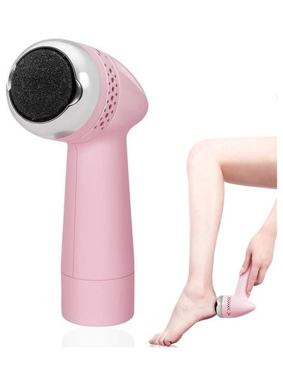 Buy Portable Rechargeable Electric Foot Callus Remover Pink/Silver 16.8*10*5.1cm in UAE