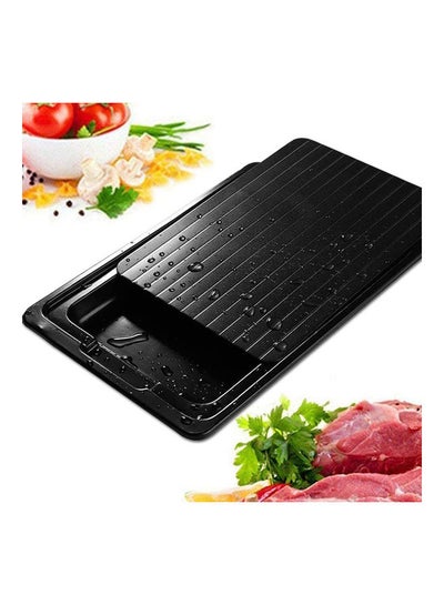 Buy Defrosting Tray Black 29.5x20.8x0.2cm in Saudi Arabia