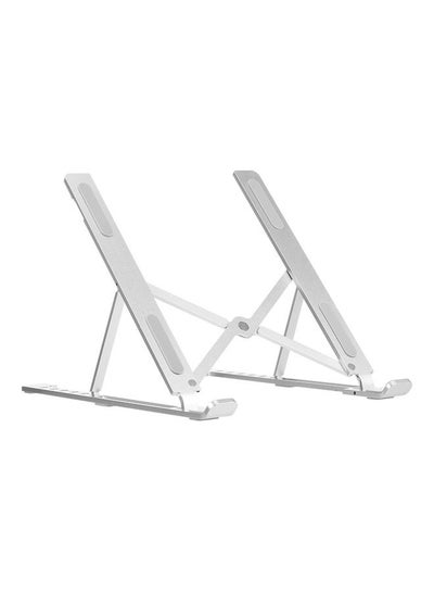 Buy 6-Level Adjustable Laptop And Tablet Holder Silver in Egypt