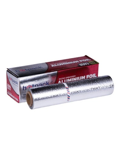 Buy Embossed Aluminium Foil Silver 45cm in UAE