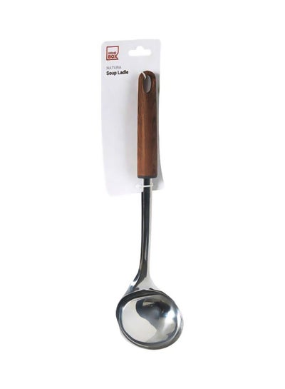 Buy Natura Soup Ladle Beige/Silver 33.5x5.4x9cm in UAE