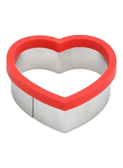 Buy Heart Shape Cookie Cutter Red/White 38x93x75mm in Saudi Arabia