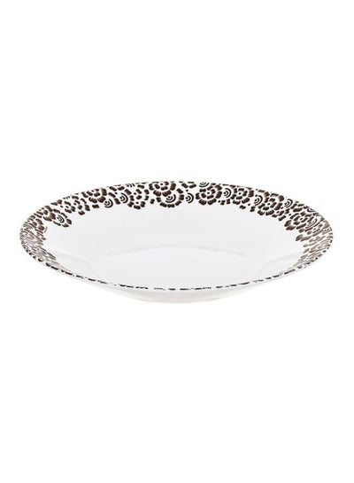 Buy Essence Matiz Soup Plate White/Black 22.5cm in UAE