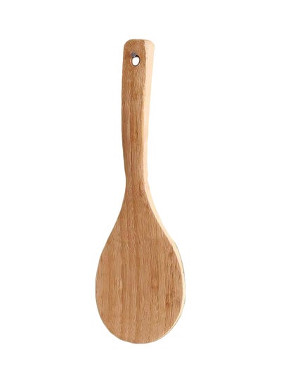 Buy Bamboo Wood Laddle Silver 23 Centimeter in Saudi Arabia