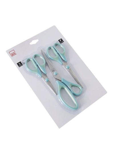 Buy 3-Piece Scissors Set Silver/Blue in Saudi Arabia