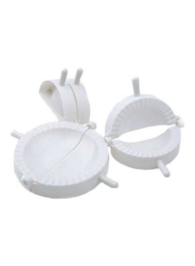 Buy 3-Piece Dough Press And Pastry Dumpling Maker White in Saudi Arabia