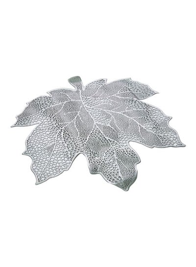 Buy Leaf Table Placemat White 42x43cm in UAE