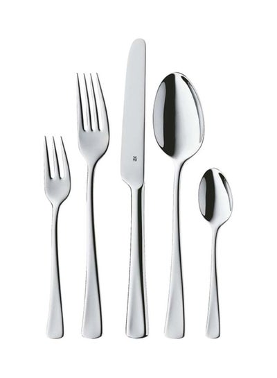 Buy 30-Piece Denver Cutlery Set Silver in UAE