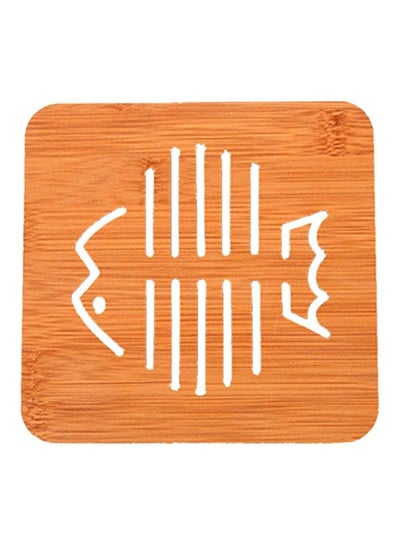 Buy Wooden Heat Resistant Anti-Slip Cup Mat in Saudi Arabia