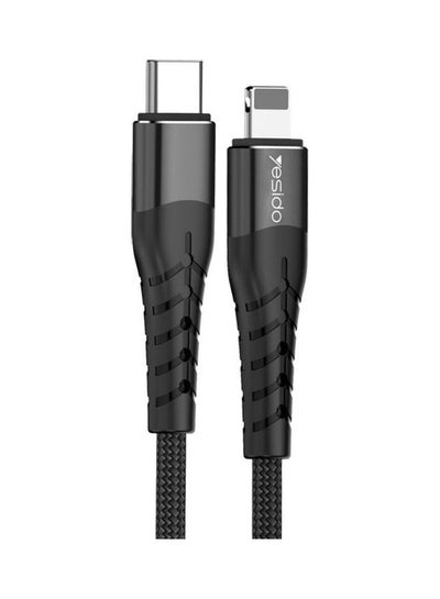 Buy PD Type-C Fast Charging Data Cable Black in Saudi Arabia