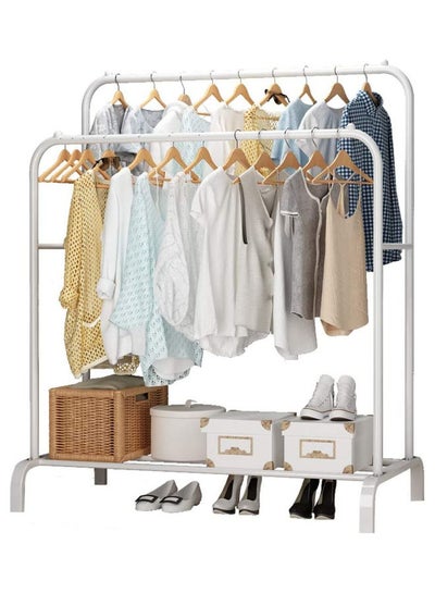 Buy Clothes Organizer And Holder Metal Stand White in Saudi Arabia